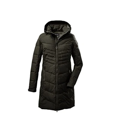 Imagen de G.I.G.A. DX mujer Abrigo acolchado con capucha/abrigo funcional repelente al agua GW 50 WMN QLTD CT, dark olive, 46, 39840 000