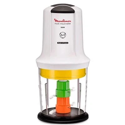 Imagen de Moulinex AT723110 Multi Moulinette 6 en 1, 500 W, 0,5 litros, plástico, 2 velocidades, blanco
