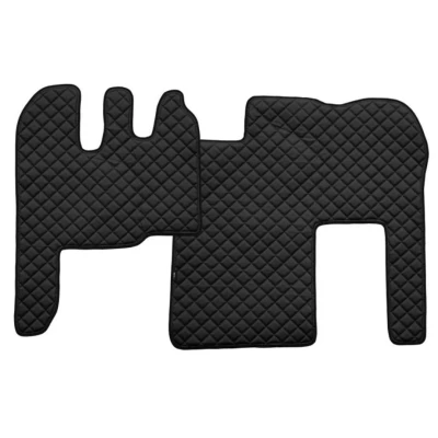 Imagen de F CORE Eco Leather Q FL15 BLACK Juego de alfombrillas suelo Ecopiel 2 negro