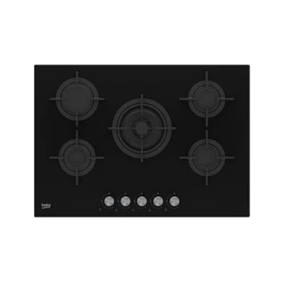 Imagen de ¡Oferta 10% ! Beko Hilw 75222 Sl Encimera De Gas 5 Zonas Coccion Ancho 75 Cm