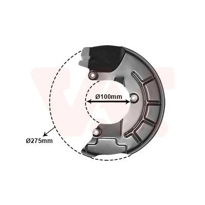 Imagen de VAN WEZEL 5829371 Chapa Protectora de Disco Freno Eje delantero, izquierda SEAT: Ibiza 4 Sportcoupe, 3, VOLKSWAGEN: Polo V Hatchback norauto,