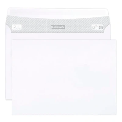 Imagen de Clairefontaine 697C Calligraphe Caja de 500 sobres C5 Autoadhesivos Blancos 16,2x22,9 cm 80gr a Granel