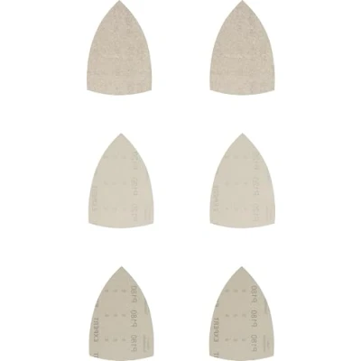 Imagen de Bosch Professional 10 x Set de malla lija Expert M480, para Madera dura, Pintura sobre madera, 100 150 mm, Grano 80, 120, 180, Accesorios Multilijadora