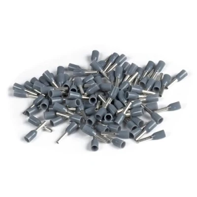 Imagen de ERKO 100 terminales, sección 0,14 mm², longitud 6 mm, de cobre galvanizado con aislamiento poliamida, para electricistas
