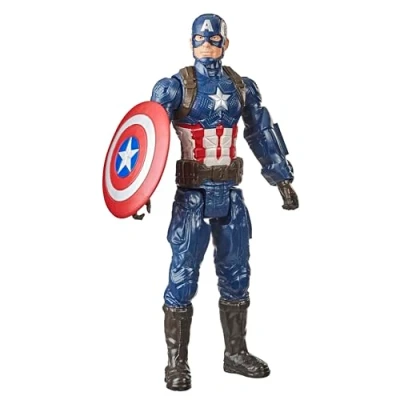 Imagen de Avengers Marvel Titan Hero Series Figura de acción Capitán América 30 cm, Edad: 4+