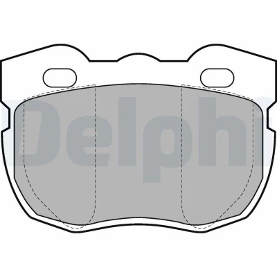 Imagen de DELPHI LP599 Juego de pastillas freno con contacto avisador desgaste Chapa antichirridos sin accesorios LAND ROVER: Defender SUV, Discovery 1