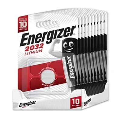 Imagen de Energizer Pack de 10 Pilas Especiales 2032 una Pila para Necesidad, sin Mercurio añadido y Potencia Dispositivos pequeños