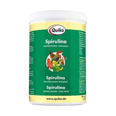 Imagen de Quiko Spirulina 500g Proteínas y aminoácidos Naturales para Aves de compañía, Palomas Carreras Pollos Favorece la Flora intestinal refuerza Resistencia