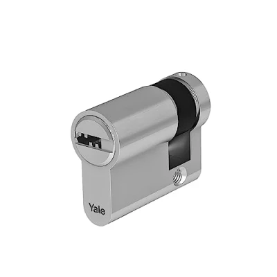 Imagen de Yale Medio cilindro europeo de seguridad estándar para cerradura YC051KD404503N1 niquelado, 40/10 mm, 3 llaves