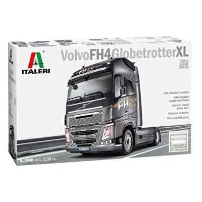 Imagen de Italeri 3940 3940S 1:24 Volvo FH4 Globetrotter XL, modelismo, Manualidades, aficiones, Pegamento, Kit de construcción plástico, Color Plateado
