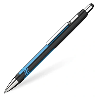 Imagen de Cortador de escritura Bolígrafo dispositivos épsilon, mecanismo presión, XB, colour azul, colour: negro/ Cian