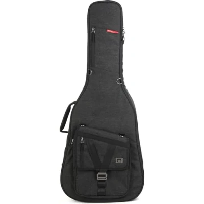 Imagen de Gator Cases Transit Estuche para guitarra acústica serie con exterior negro carbon (GT ACOUSTIC BLK)