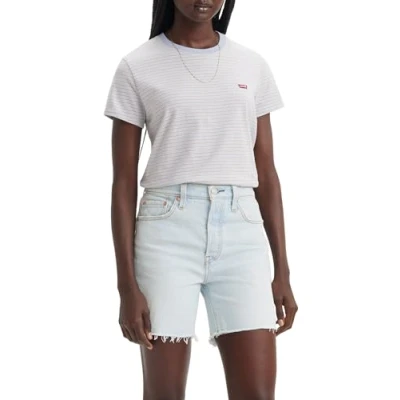 Imagen de Levi&#039;s Perfect TEE Camiseta estampada, Mujer, Talla: XXS, Collegiate stripe kentucky blue