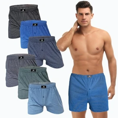 Imagen de SGS Pack de 6 o 10 Calzoncillos bóxer algodón para Hombre, Hombres Que aprecian los Pantalones cómodos y Holgados. Ropa Interior Primera Calidad como Hombre