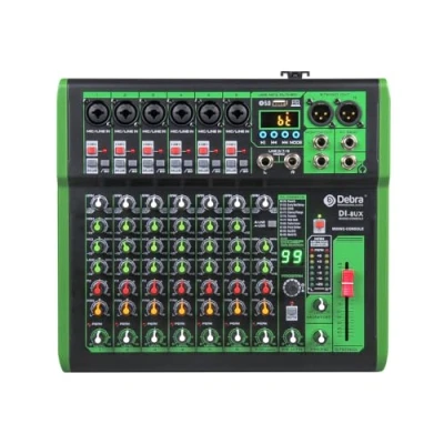 Imagen de D Debra DI 8UX mezclador de audio profesional 8 canales con 99 efectos digitales DSP entrada USB MP3 para DJ consola grabación karaoke (DI 8UX)