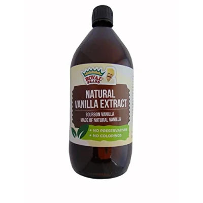Imagen de Extracto de vainilla natural, hecho sin alcohol, 1 litro, Halal