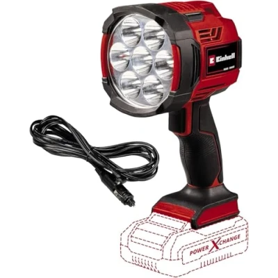 Imagen de Einhell Lámpara con batería TE CL 18/2500 LiAC Solo Power X Change (Li Ion, 18 V, 2500 lúmenes de flujo luminoso por 7 LEDs, temperatura la luz 6500 K, rosca trípode, sin ni cargador)
