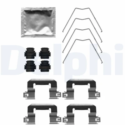 Imagen de DELPHI LX0712 Kit de accesorios, pastillas frenos HYUNDAI: i30 III Familiar, Hatchback