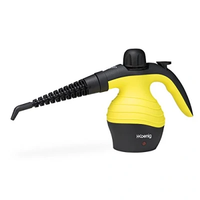 Imagen de H.Koenig Limpiador a Vapor De Mano 4,2 bar NV60, 250 ml, Portátil, Mano, Compacto, Ergonómico, Potente 1000W, 6 Accesorios Multiusos