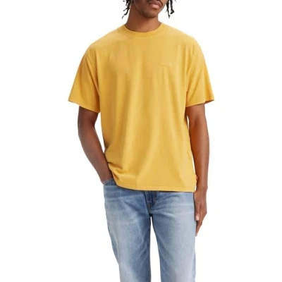 Imagen de Levi&#039;s TAB Vintage TEE Camiseta estampada, Hombre, Talla: Small, Garment dye ochre jersey