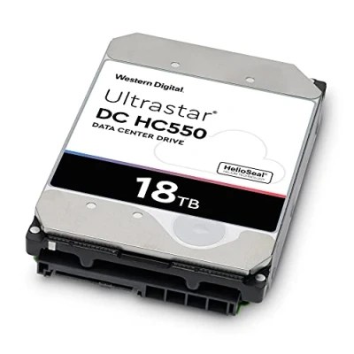 Imagen de Disco duro empresarial Western Digital Ultrastar DC HC550 de 18 TB (SATA 3,5 pulgadas a 6 Gbps, SAS 12 7200 RPM, 512 MB caché)