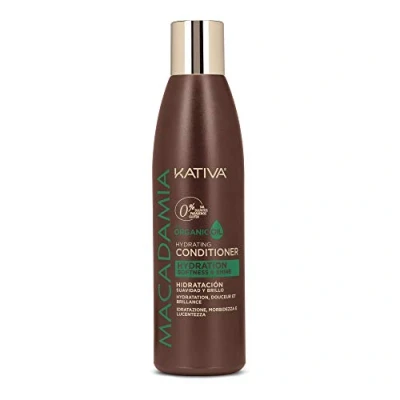 Imagen de Kativa Macadamia Acondicionador Nutritivo 250 ml Hidratación, Suavidad y brillo Cabello Seco Deshidratado Pelo Omega 3 6 Vitamina D