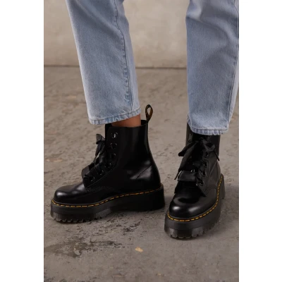 Imagen de Dr. Martens Platform boot Botines con plataforma black, Mujer, Talla: 37, Black Zapatos