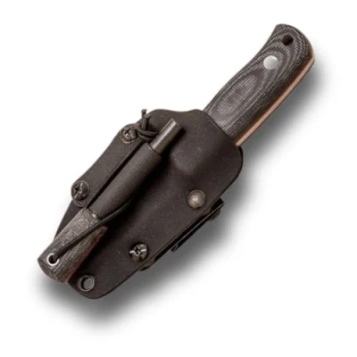 Imagen de Joker cuchillo supervivencia deportivo Erizo TS1 CM81 F, mango canvas micarta, con hoja de 7,5 cm, incluye funda kydex paracord 550, Herramienta pesca, caza, camping y senderismo.