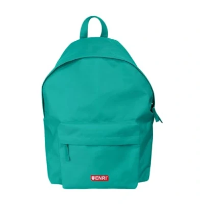 Imagen de Enri, Mochila Escolar Unisex, 2 compartimentos, Espalda y Asas Acolchadas, Color Verde Azulado