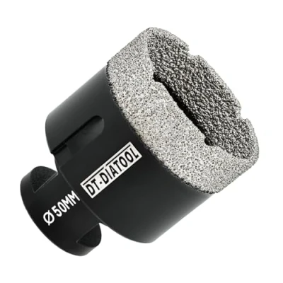 Imagen de DT DIATOOL Broca de Diamante 50mm para Perforación en Seco Azulejo Porcelana Mármol Cerámica Granito