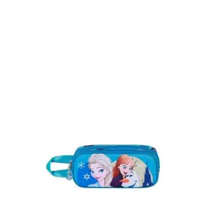 Imagen de Disney Frozen 2 Lovely Estuche Portatodo 3D Doble, Turquesa, 22 x 9,5 cm