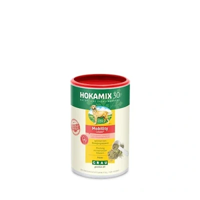 Imagen de GRAU El Original HOKAMIX30 Mobility Joint Powder, Mezcla de Hierbas Naturales para Problemas articulares, Paquete Individual (1 x 150 g), alimento complementario Perros
