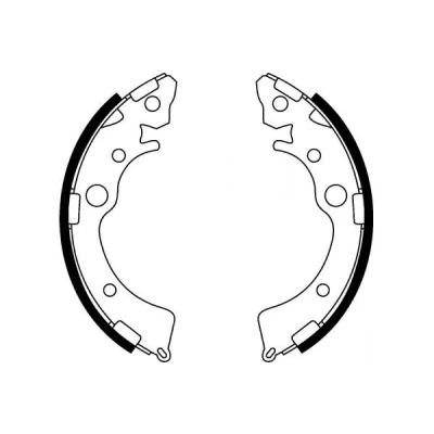 Imagen de MAPCO 8523 Zapatas de Freno Eje trasero 180 30 para vehículos sin ABS HONDA: Civic 6 Hatchback, Fastback, V Hatchback