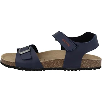 Imagen de Geox J Ghita Boy B, Sandalias para Niño, Multicolor (Navy/Red), 36 EU