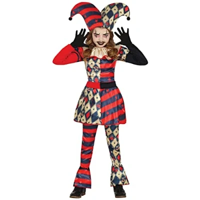 Imagen de FIESTAS GUIRCA Disfraz de Arlequina Diamante Payaso Arlequín Niña Halloween 5 6 Años