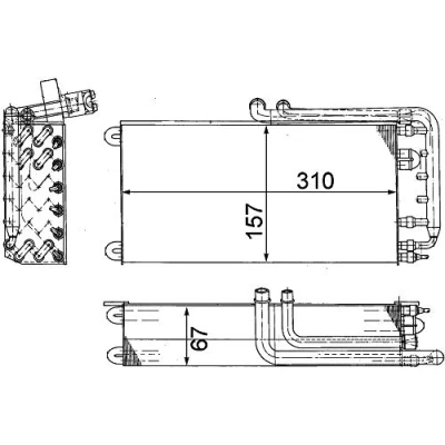 Imagen de MAHLE ORIGINAL AE 45 000P Evaporador sin válvula de expansión