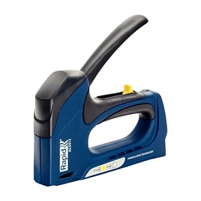 Imagen de Rapid Grapadora Dual Profesional ALU913 para Grapas No. 13 y Clavos 8, Manual con 3 Posiciones Ajustables, Tecnología Powercurve Empuñadura Ergonómica (5000603)