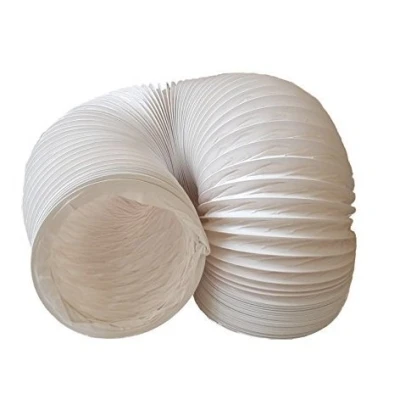 Imagen de daniplus Tubo flexible de PVC salida aire, 150 mm diámetro, 4 m largo, para, p. ej., instalaciones aire acondicionado, secadoras o campanas extractoras