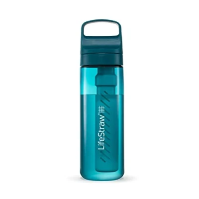 Imagen de LifeStraw Go Series Botella con filtro de agua. Filtra bacterias, parasitos y microplasticos. 650 ml