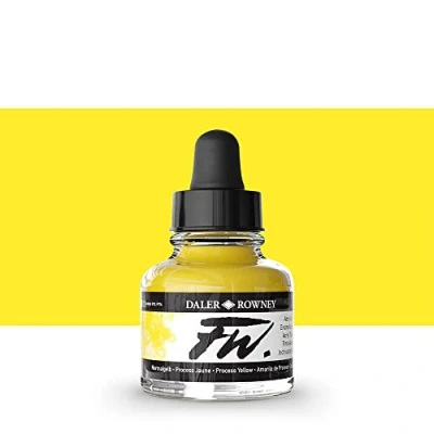 Imagen de Fw Artists Tinta Acríl. Líquida Process Yellow Fr.29,5Ml