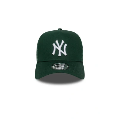 Imagen de New Era York Yankees MLB Tonal Mesh Olive A Frame Gorra de camionero ajustable, verde oscuro, Talla única