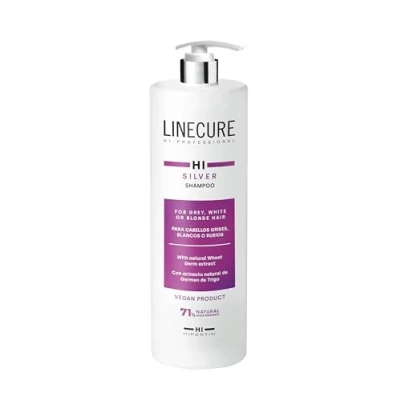 Imagen de HIPERTIN Linecure Hi Silver Champú Matizador para Cabellos Grises, Blancos o Rubios 1000 ml