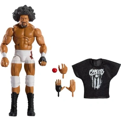 Imagen de Mattel WWE Elite Series113 John Carlito figura de acción y accesorios, coleccionable 15,24cm con 25 puntos articulación manos intercambiables, JCH88