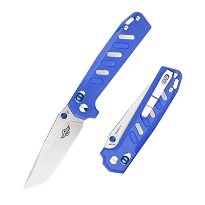 Imagen de OKNIFE RUBATO Navaja Plegable EDC Hoja de Acero Inoxidable Cuchillo Bolsillo Forma Geométrico Profesional para Acampar, Picnic, Caza