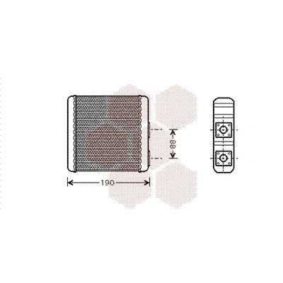 Imagen de VAN WEZEL 13006139 Radiador de Calefaccion