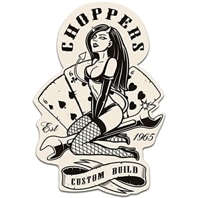Imagen de Pegatinas retro vintage Finest Folia Old School Ace Kult Rockabilly (R149 5 Choppers)