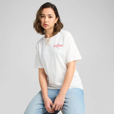 Imagen de Puma Floral Camiseta estampada, Mujer, Talla: Small, White