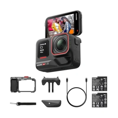 Imagen de Insta360 Ace Pro 2 Paquete Xplorer cámara de acción 8K co diseñada con Leica, Sensor 1/1,3&quot;, Chip IA Dual, excelente en Baja luz, Audio Superior para forografía callejera y Viajes urbanos