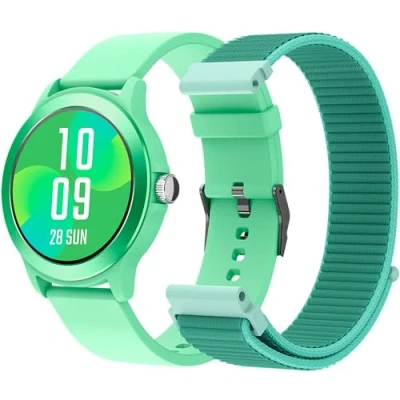 Imagen de SPC Smartee Duo Vivo Smartwatch Reloj Inteligente Color Turquesa con Correa Intercambiable, Esfera Redonda de Alta definición 1.27, Llamadas Bluetooth, 8 días batería, 100 Deportes, IP68