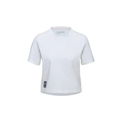 Imagen de Mammut Massone Cropped Patch Camiseta básica, Mujer, Talla: XL, White